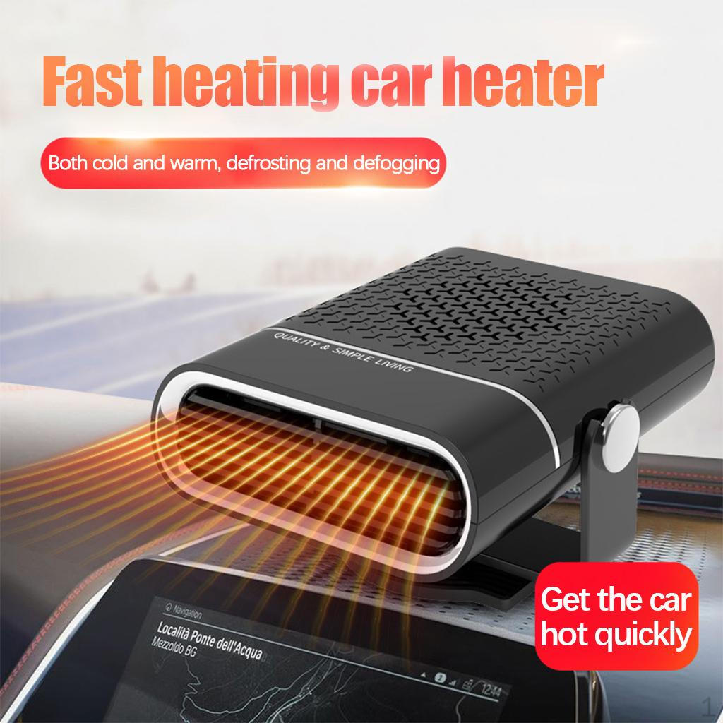 Degree Rotary Base Quickly Defrost with Modes Fast Heating Demister Automobile Windscreen Fan Auto