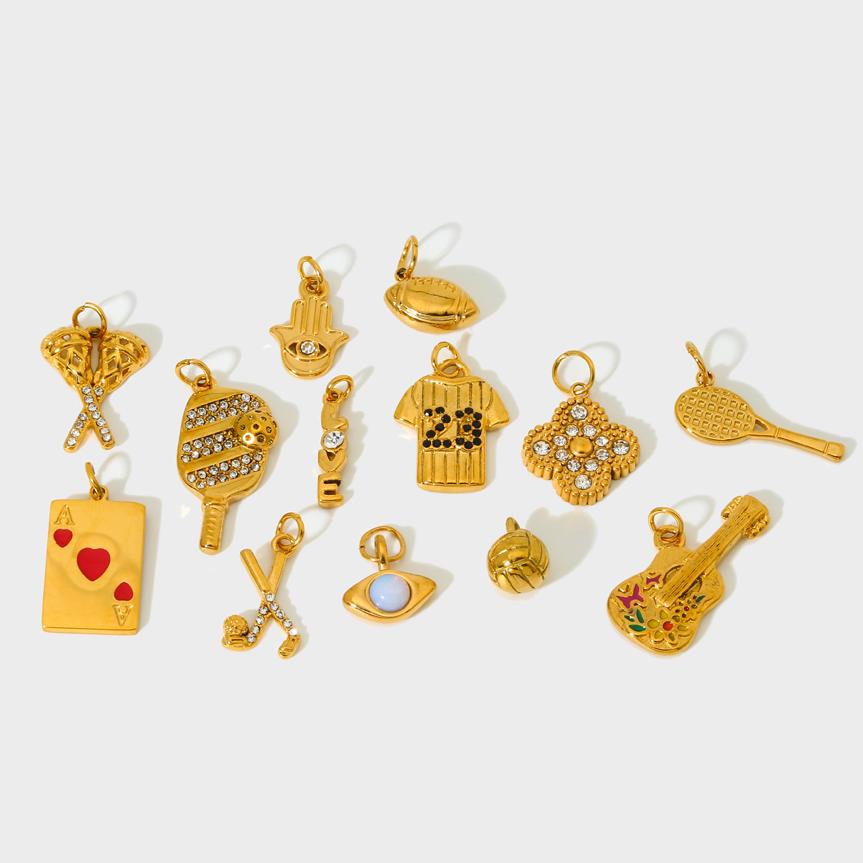 Fine Hockey Pendant Charm Stainless Steel Free DIY Pendant