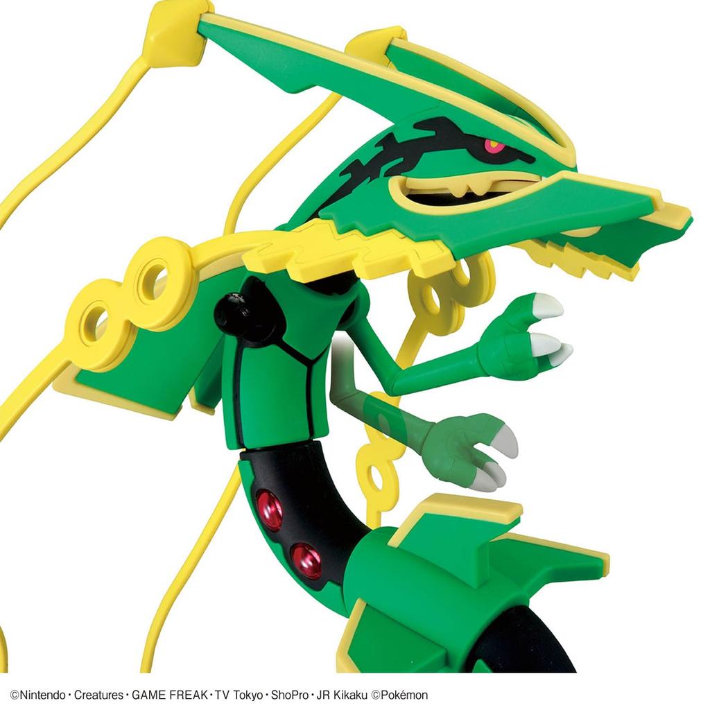 BANDAI SPIRITS Plastic Model Collection 61 Select Series Mega Rayquaza Plastic Model Kit Pokémon Pre-colored