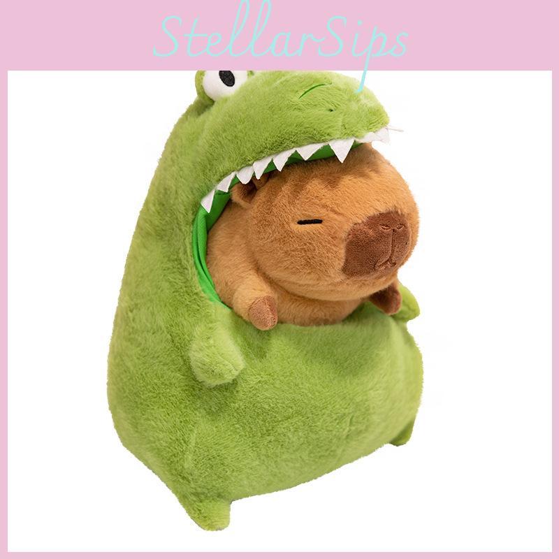 Adorable Capybara Plush Toy Cute Crocodile Design Soft Pp Cotton For Kids