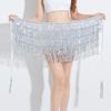 Dress Belly Dance Waist Chain 4-Layer Tassel Hip Scarf Latin Dance Hula Short Skirt  Carnival Party