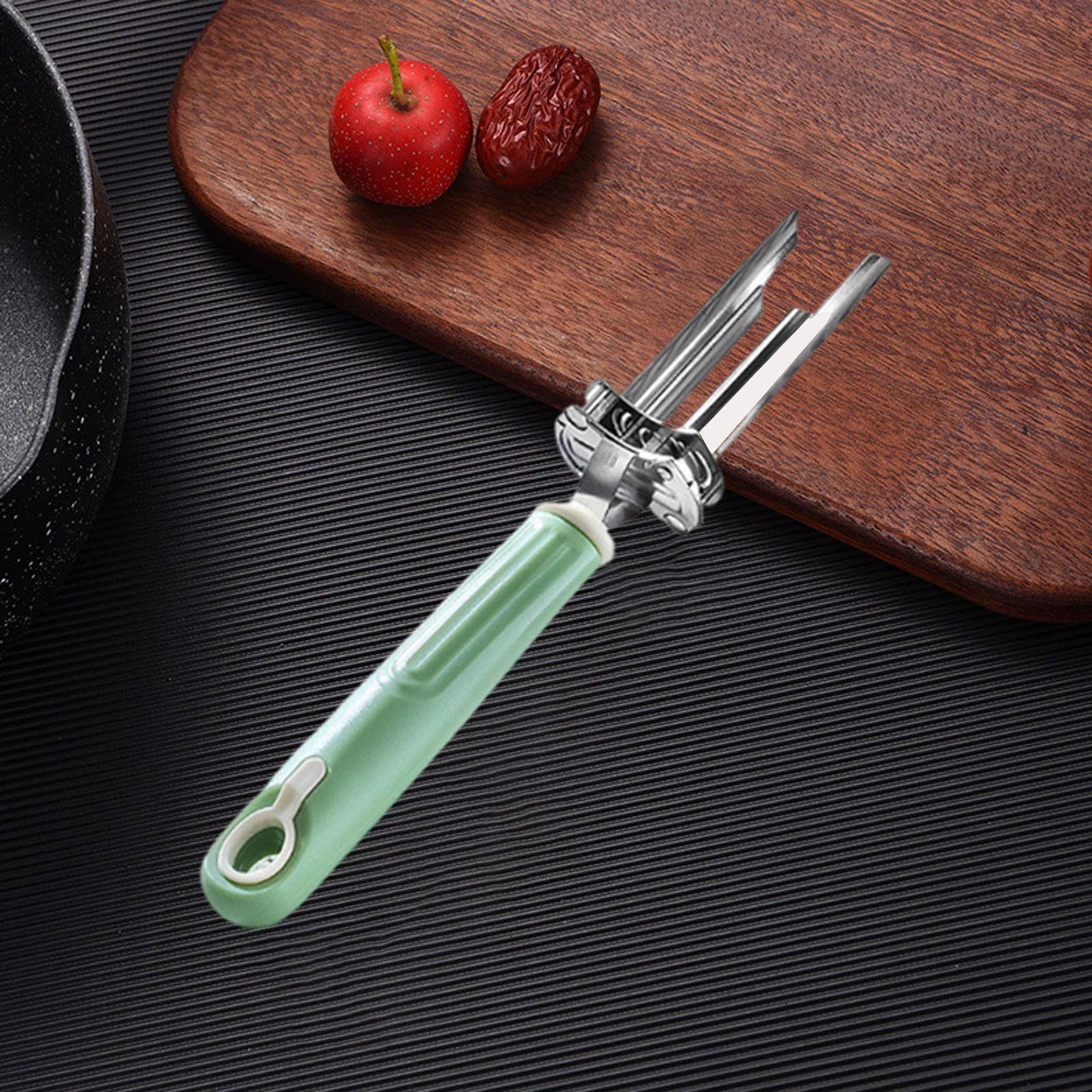Heavy Duty Adjustable Fruit Corer with Ergonomic Stainless Steel Design Allows зелёный