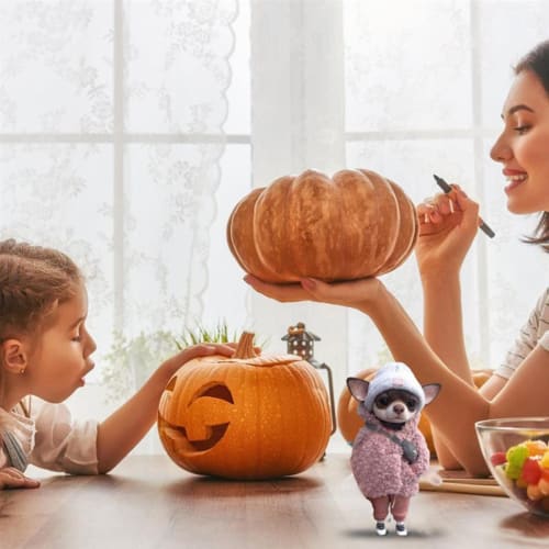 Handgefertigte Harz Stehender Welpe Plüschfigur Chihuahua Sharpoo Hund Niedliche Modische Tier Tonpuppe