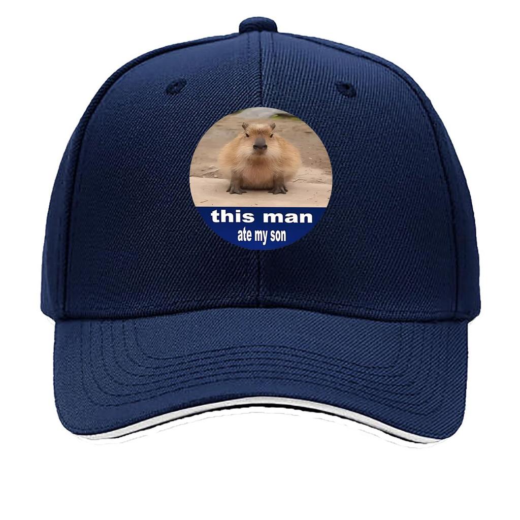 Capybara This Unisex Sandwich Baseball Cap For Womens Unisex FeUnisex Beach Dad Hat Hip Hop Snapback Cap