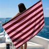 Pastel Shell CoralBeach Towel Ultra-fine Fiber Quick Drying Absorbent Beach Swimming Vacationvacation Essentials Gifts