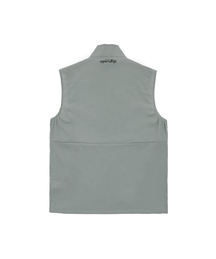 Upperstrop Golf [Up3084] Upst Golf Lightweight Woven Vest Light Grey