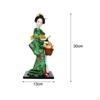 Ethnische japanische Geisha-Puppen, Kimono, 30,5 cm, Dekor, Ornament, Mädchen-Statue, Skulptur für Tisch