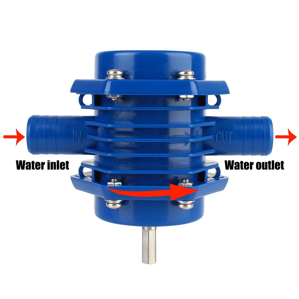 Mini-Gartenkreiselpumpen Kein Strom erforderlich Strapazierfähige Selbstansaugende Hand-Elektrobohrer Wasserpumpe