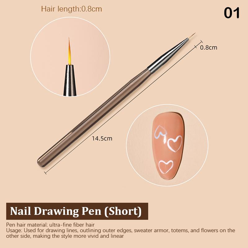 

Кисть для рисования на ногтях, УФ-гель для наращивания ногтей, ручка для рисования, инструмент для маникюра своими руками, кисть для рисования на ногтях as the picture