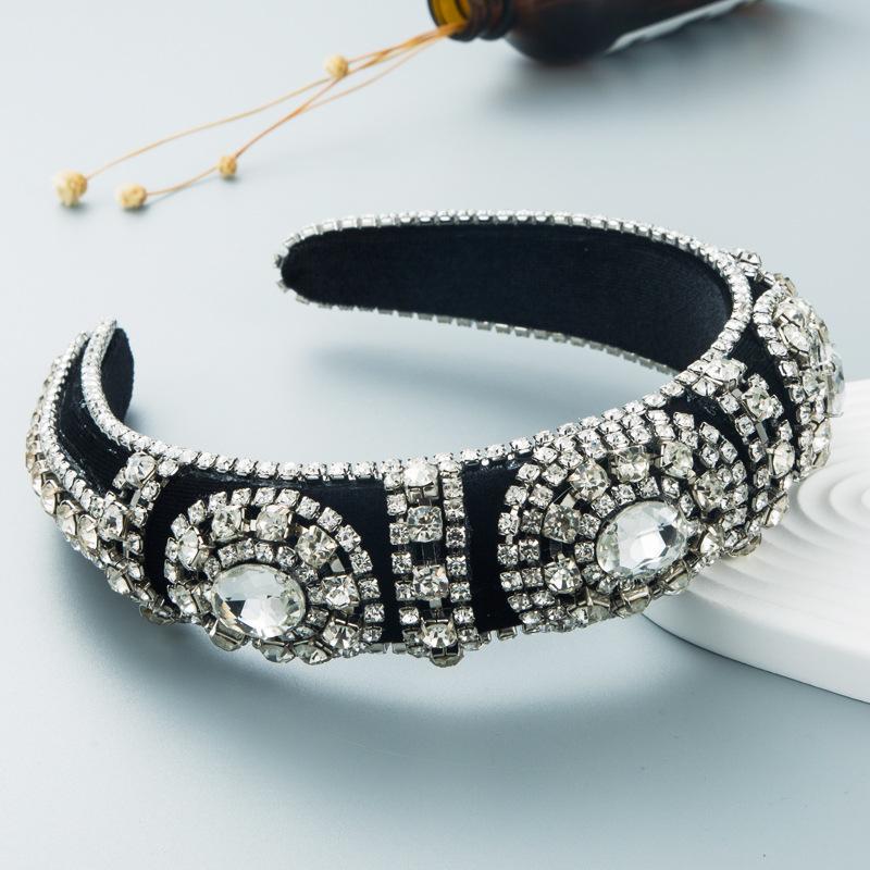 

Fashionable Gold Velvet Wide-edge Sponge Hair Accessory, Retro Headband срібний