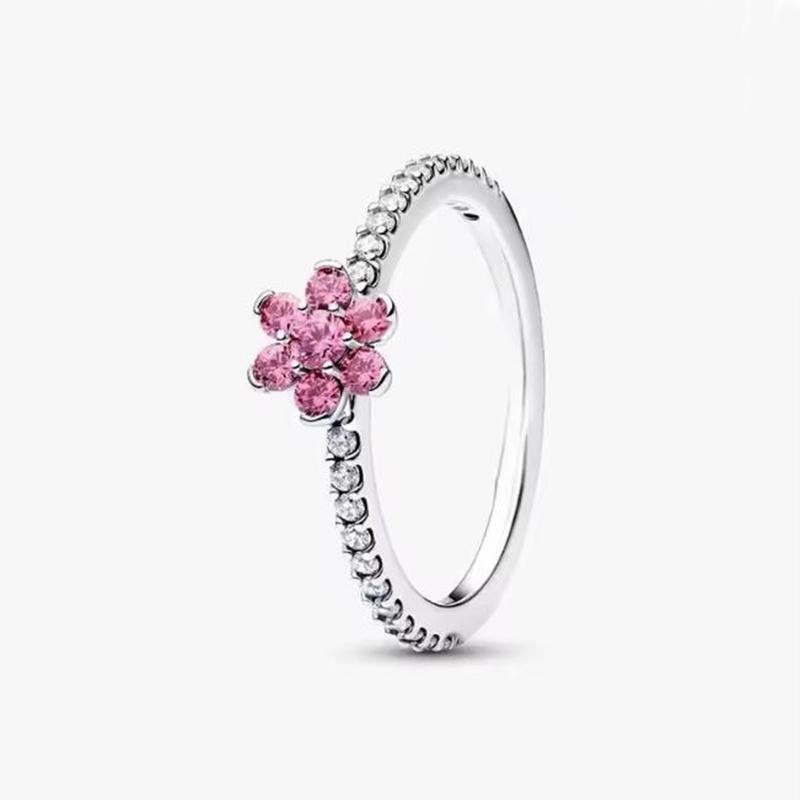 New 925 Silver Clover Letter Love Flower Women's Ring Wedding Party Fashion Gift Jewelry