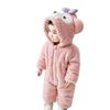 [asayurii] Baby Bear Kigurumi Romper Coverall for Boys and Girls, Fluffy Cosplay Costume, Baby Shower Gift, Winter Wear for Kids, New Year's (100,
