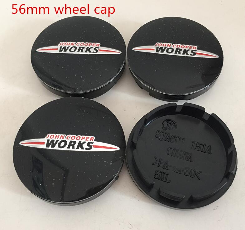 4pcs 56mm 60mm forMINI Car emblem Wheel hub Center Cap Badge covers sticker Decal Styling accessories svkjb33