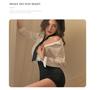 Elegant White-Collar Lingerie Set: Bodycon Skirt & Sexy Sleepwear for Women