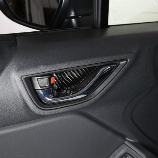 Carbon Fiber Interior Door Handle Bezel Trim Sticker Cover Fits GR86 / BRZ +