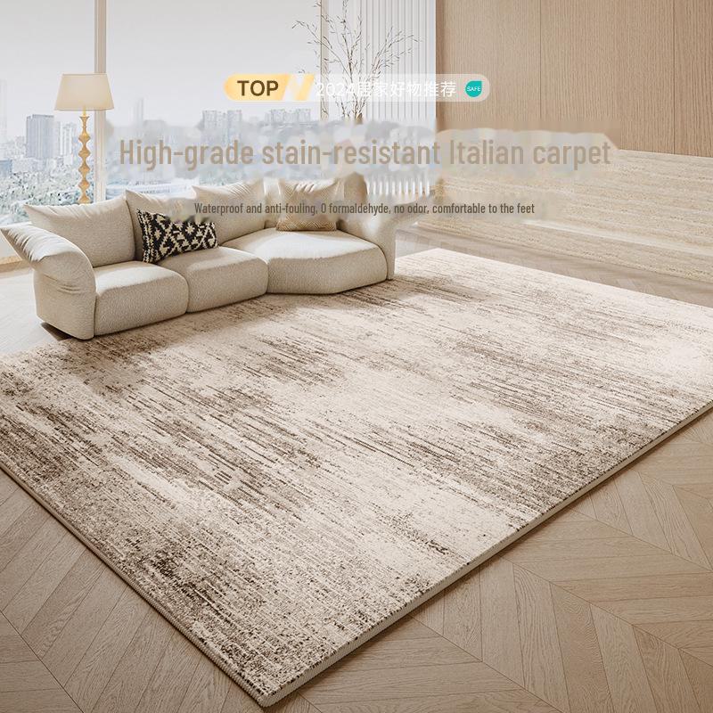 2024 Italian Minimalist Waterproof Carpet: Dirt-Resistant, Easy-Care Luxury for Living Room or Bedroom