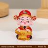 Resin Car Decoration: God of Wealth Ornament for Home & Cake