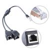 Ethernet-Splitter RJ45 1 Stecker auf 2 Buchsen Ethernet-Splitter-Adapterkabel für LAN-Ethernet-Verlängerungskabel 35 cm