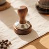 Coffee Press Powder Hammer Solid Wood Handle 304 Stainless Steel Press Powder Cloth Powder Coffee Machine Special Accessories