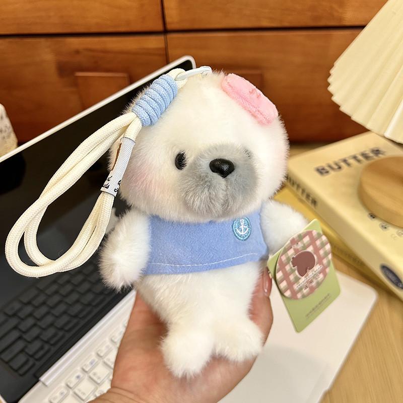 Summer Ocean Sailor Seal Plush Keychain With Soft Short Pile For Girls And Teens