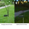 Solar Firefly Warm Light 6-head Ground Lamp 4 Packs Fireflies Ground Lights Firefly Solar Lights