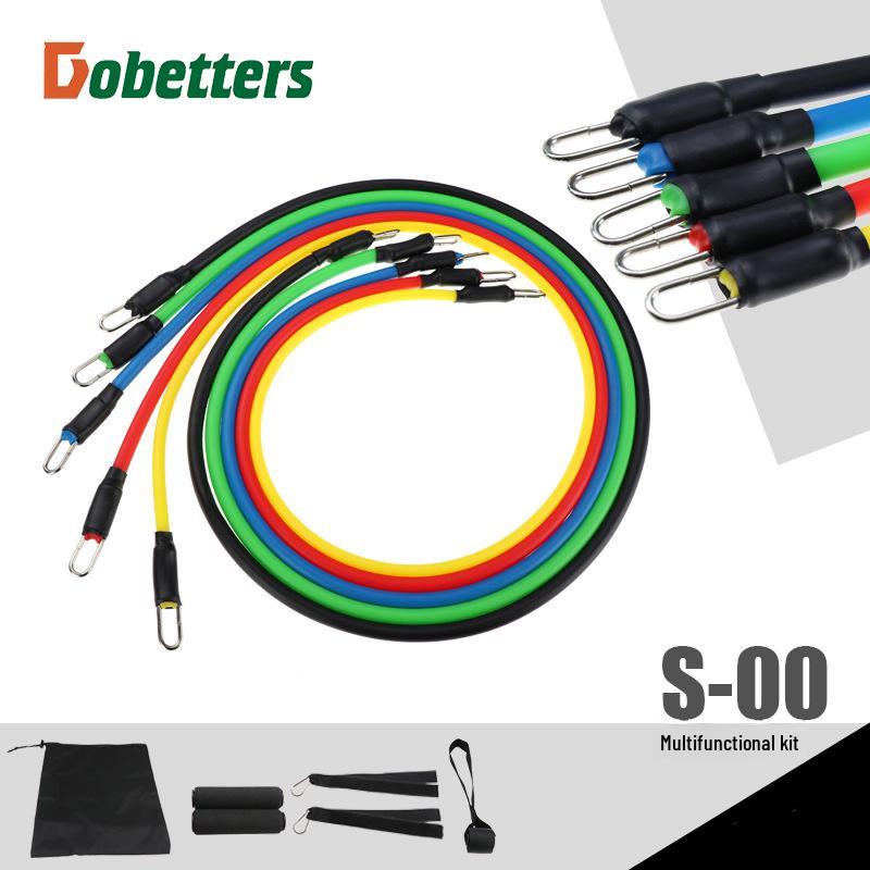 

Набор из 11 фитнес-ремней для тренировки мышц и каната для перетягивания каната