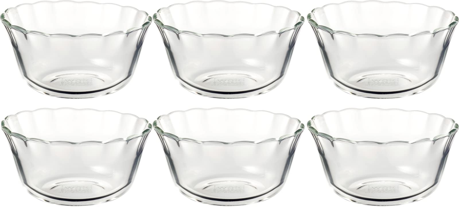 

Жаропрочные стеклянные креманки Iwaki, 180 мл, 6 шт., BC463