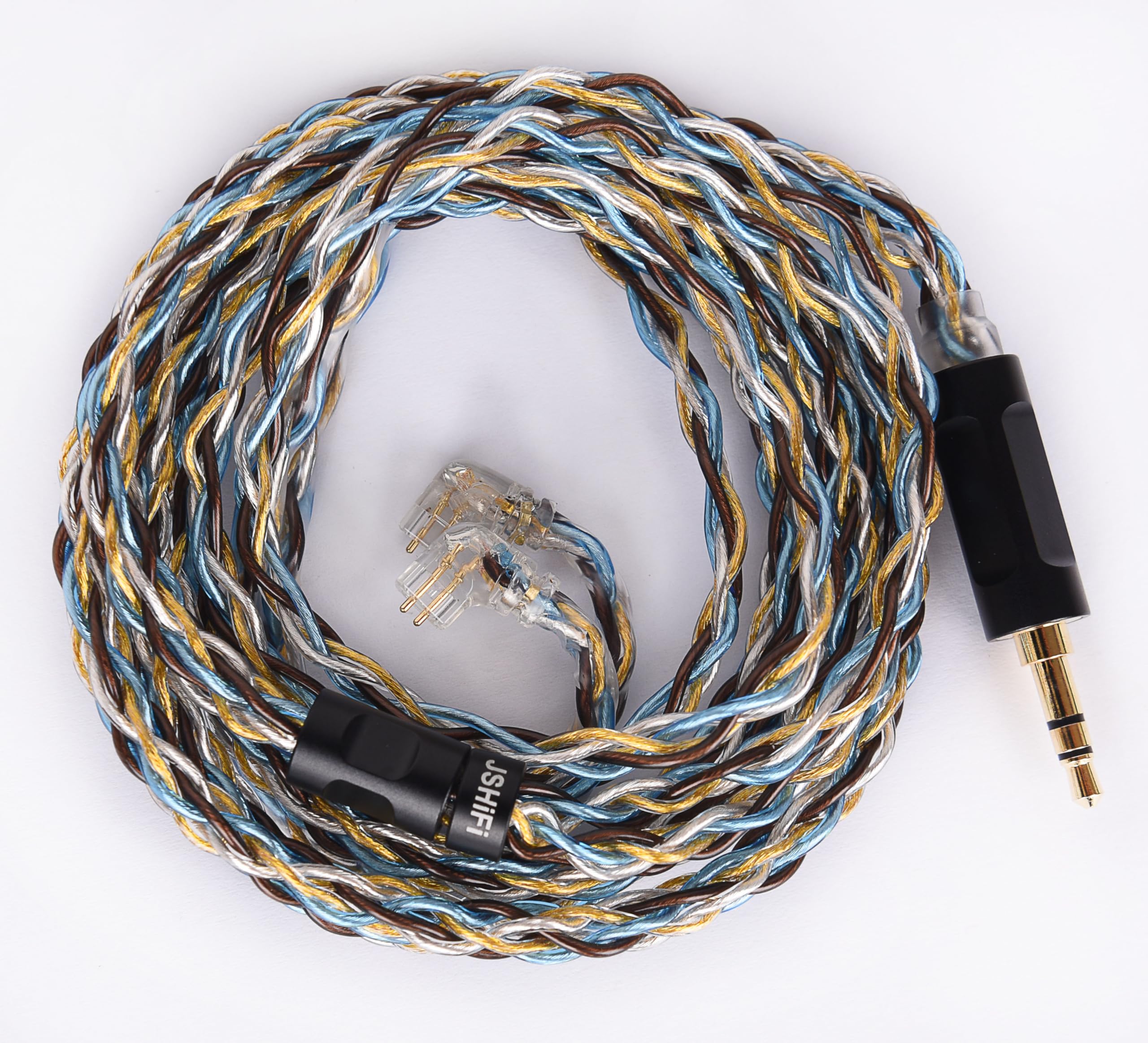 

Rare Earth Copper Alloy Furukawa Copper Wire Stereo Earphone Upgrade Cable Chinese QDC Earphone Replacement Cable [JSHiFi-Quartet] QDC3.5mm Re-Cable +