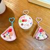 Keyring Voice Recording Keychain with Happy Birthday Song Dessert Bag Charm Pendant  Birthday Gift
