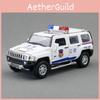 Legierung Automodell Hummer H3 Polizei-SUV mit Ton und Licht für Kinder zum Spielen