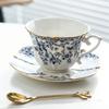 Prachtig Frans Keramisch Bloemen Koffiekopje & Schotel Set - Coco Stijl voor Luxe Afternoon Tea, Retro Europees Design