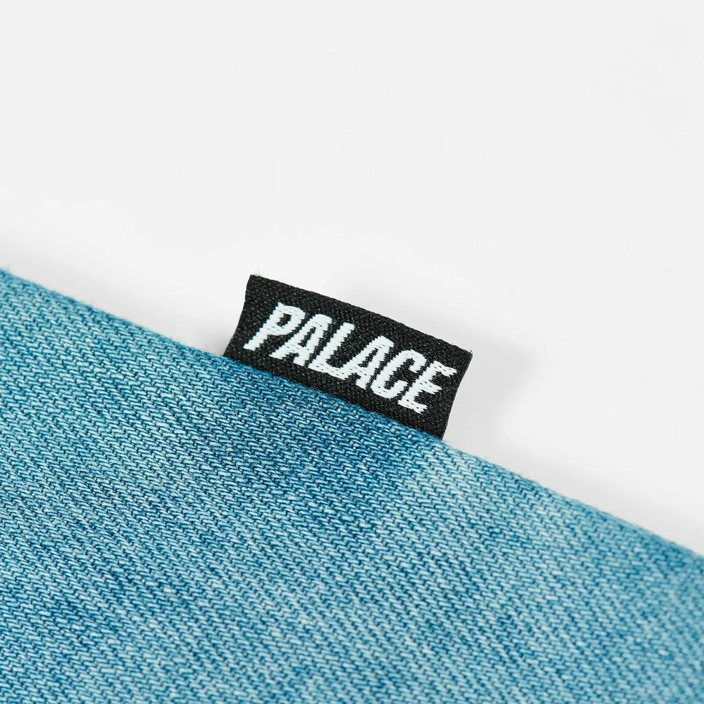 Palace Denim Western Over Shirt Stone Wash Unisex Tops Grey P29SHT034