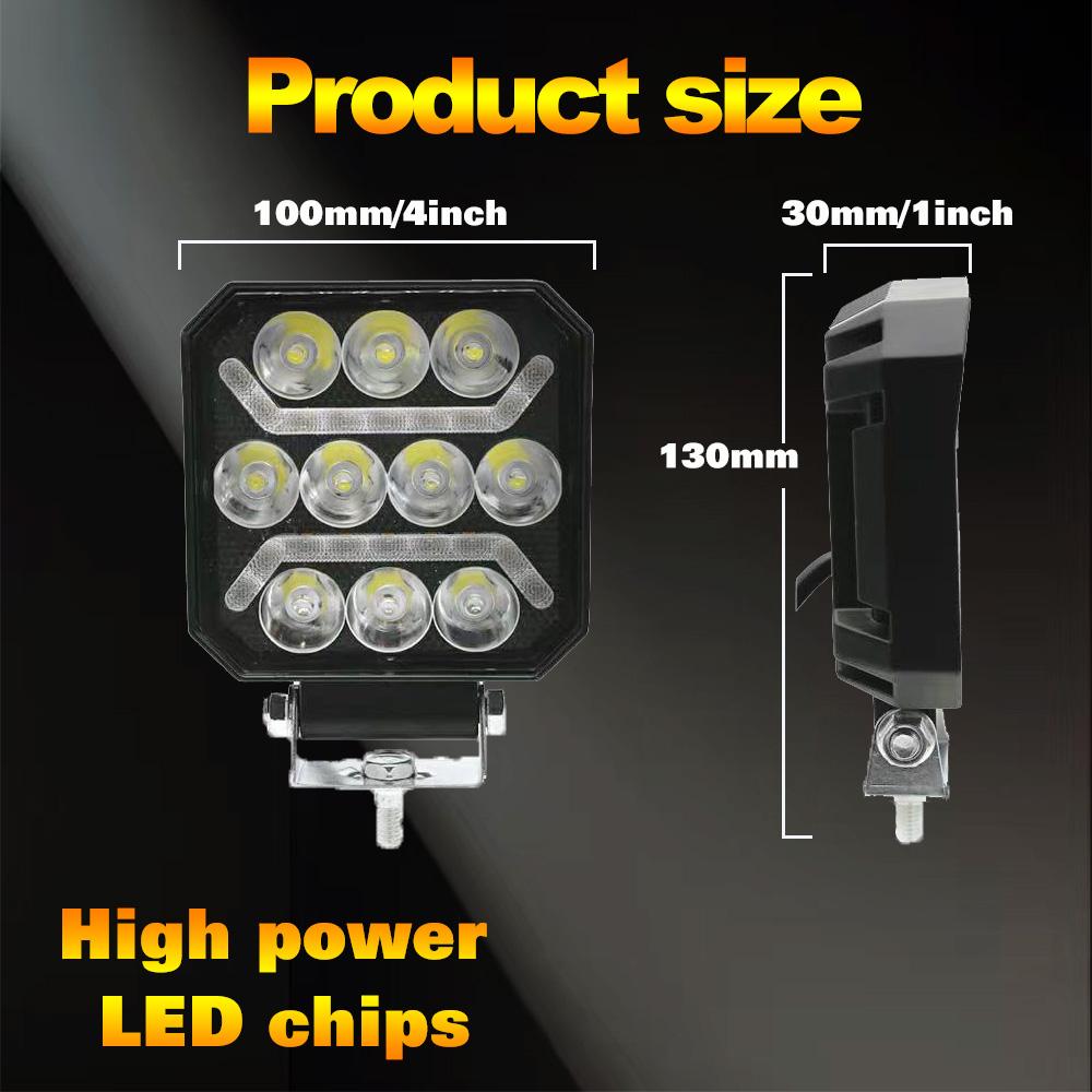 100MM/4inch Spot Led Off Road Driving Lights Super Bright Driving Fog Light Boat Lights Led Work Light s for Truck ATV SUV Boat
