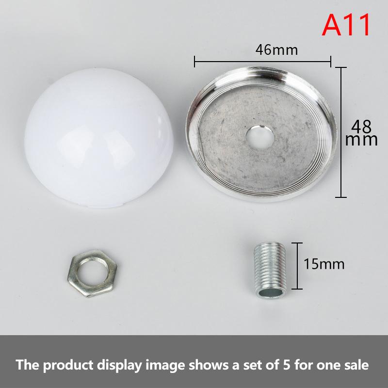 5Pcs Led Plastic Half-Bulb Bulb Makeup Mirror Bulb Plastic/Aluminum Base Shell Home Ceiling Restaurant Light Mirror Front Light