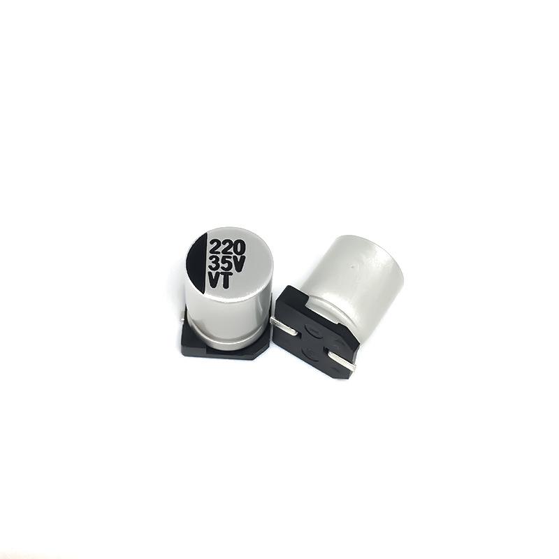 Brand New 35V 220uF SMD Electrolytic Capacitor - 8x10.5mm, In Stock