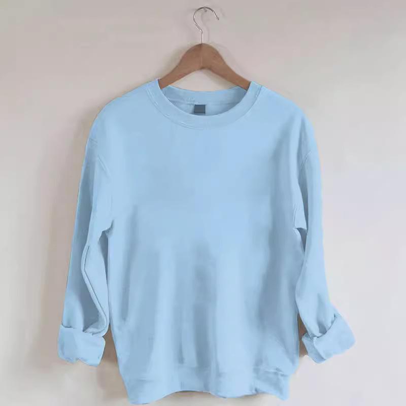 TEMU Autumn/Winter European & American Style Round Neck Custom Print Sweatshirt Available Now