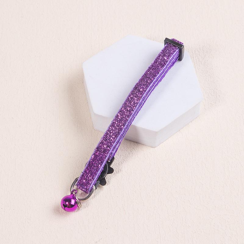 1PC Reflective Breakaway Cat Collar Safety Elastic Adjustable Neck Strap With Bell For Kitten Puppy Pet Leash Accessories