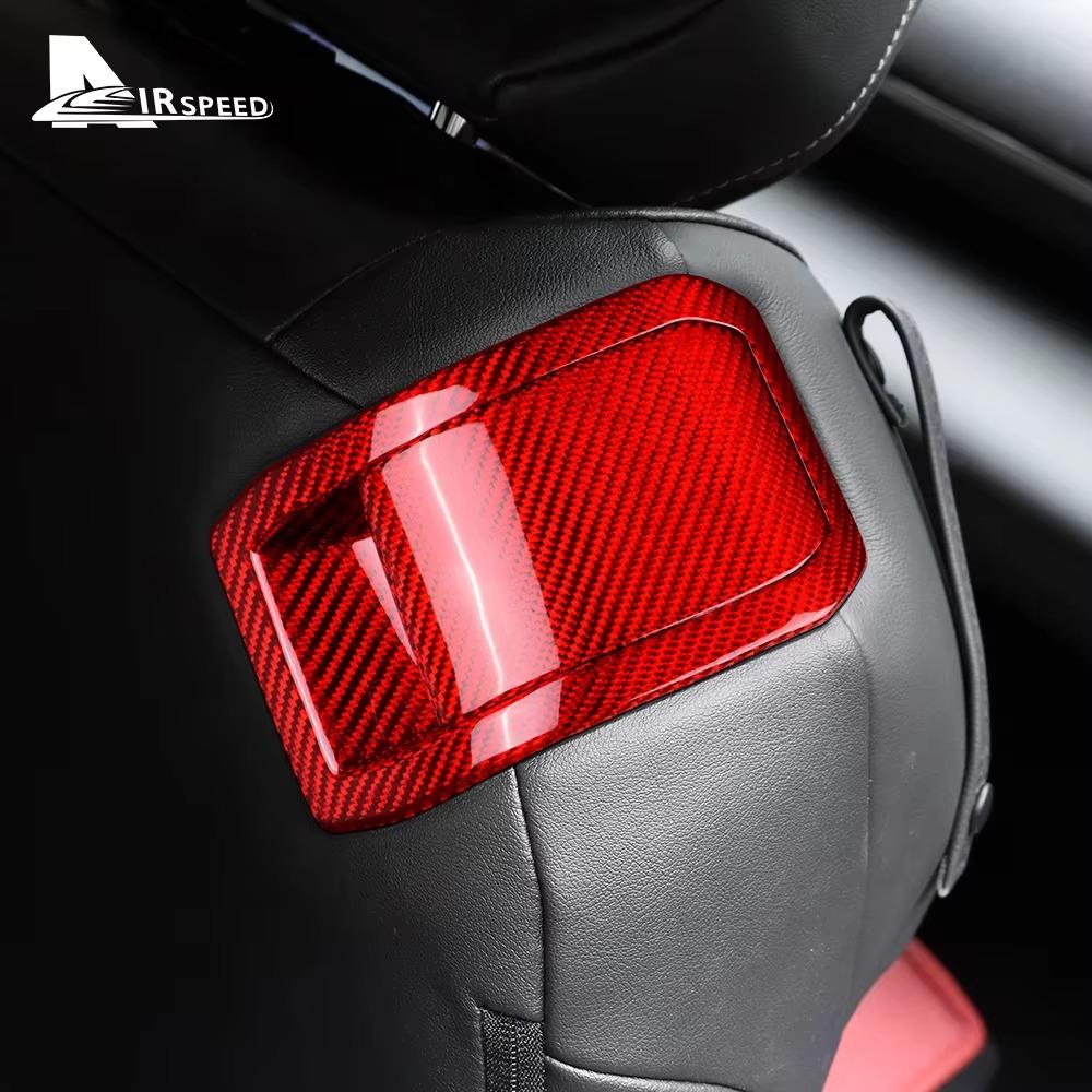For Subaru BRZ Toyota GR86 2021 2022 2023 2024 Real Hard Carbon Fiber Sticker RHD LHD Car Seat Rear Handle Frame Interior Trim