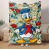 1pc, Donald Duck Floral Patterned Throw Blanket Perfect for Home Decor, Couch Cover, Outdoor Use, Gifts, Soft Blanket Bedroom, Living Room, Travel