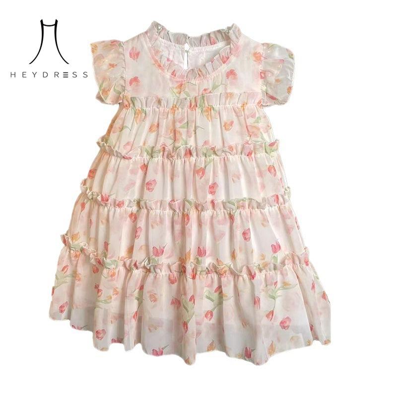 Dívčí šaty Letní Nové Dětské Šaty Super pohádkové Dětské oblečení Dívka Princezna Šaty Móda Ležérní Elegantní Plážové šaty