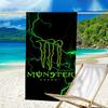 Leistungsstarkes Energy-Drink-Logo Mikrofaser-Strandtuch, Leicht und Schnelltrocknend, für Sommerreisen, Strand-Essentials, Schwimmbad Outdoor