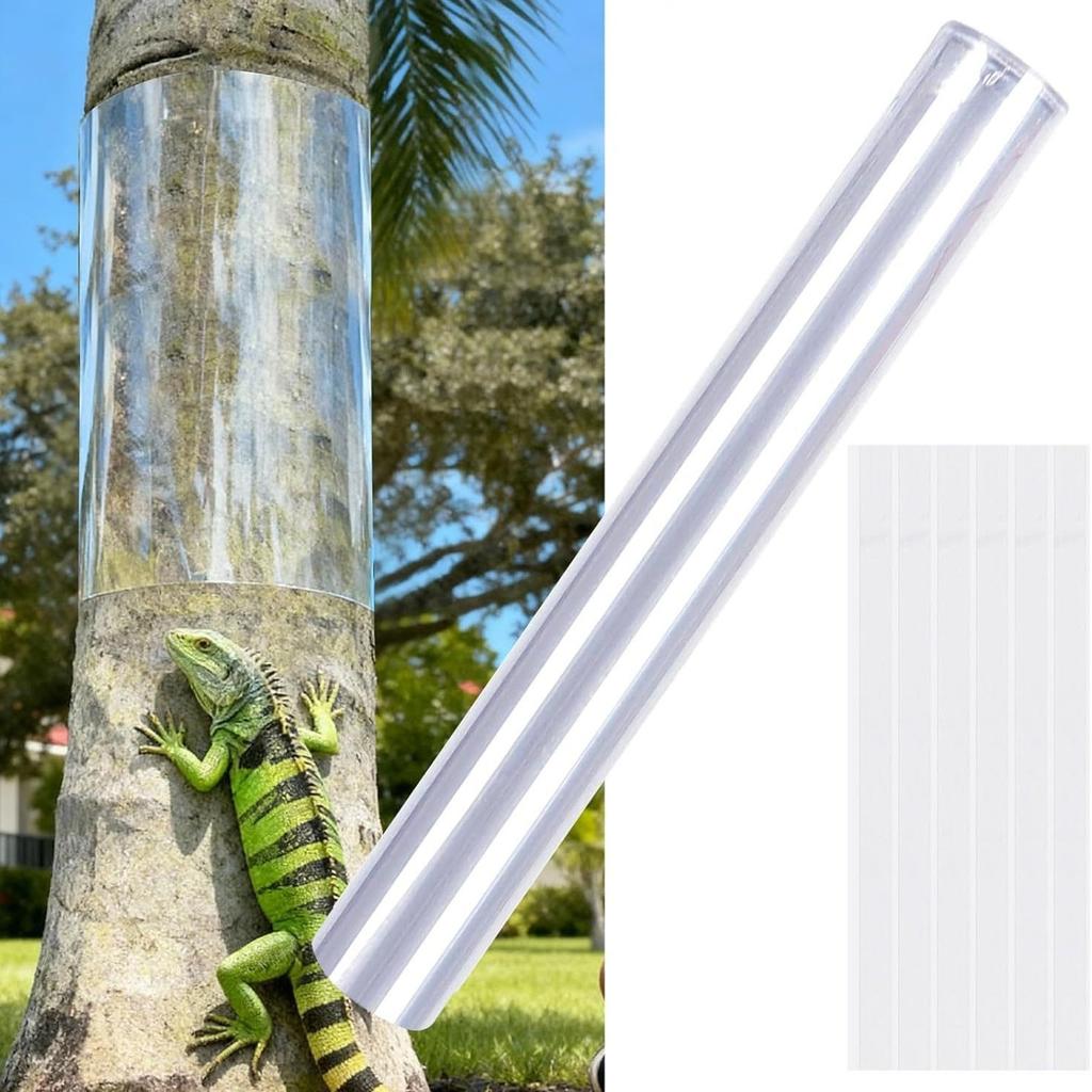 6 Adet Şeffaf Polikarbonat Tüp, 2" (50mm) Çaplı Yuvarlak Kendin Yap Plastik Boru, 13"(328mm) Uzunluk Sert Saklama Tüpü, 5/64" (2mm) Duvar