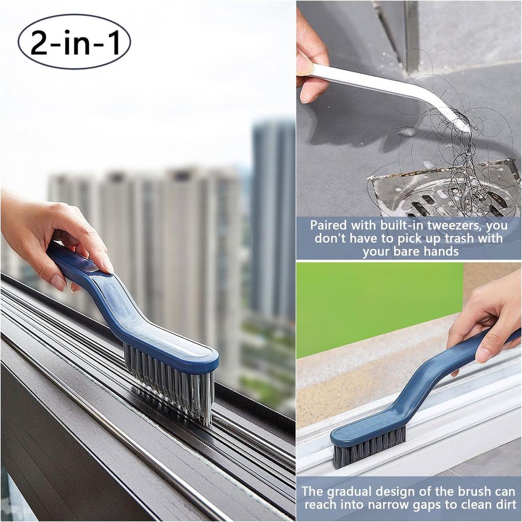 Hard Bristle Crevice Cleaning Brush - Multifunctional Gap Cleaning Brush, Cleaning Tools for Household Use, Home, Kitchen, Bathroom, Window, Vehicle,
