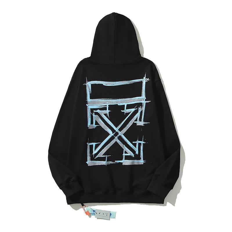 OFF-WHITE Unisex Hoodie aus Baumwoll-Frottee - Trendig & Hochwertig