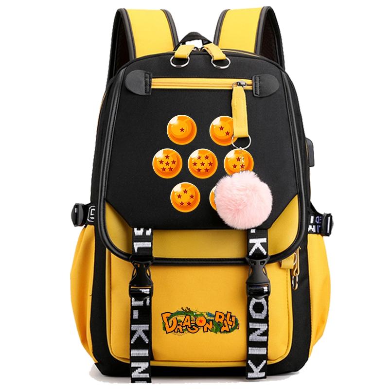 Anime Dragon Ball Backpack for Women Canvas Laptop Bag Back To Schoolbag for Teenager Girl Schoolbag Women Travel Bag Mochila