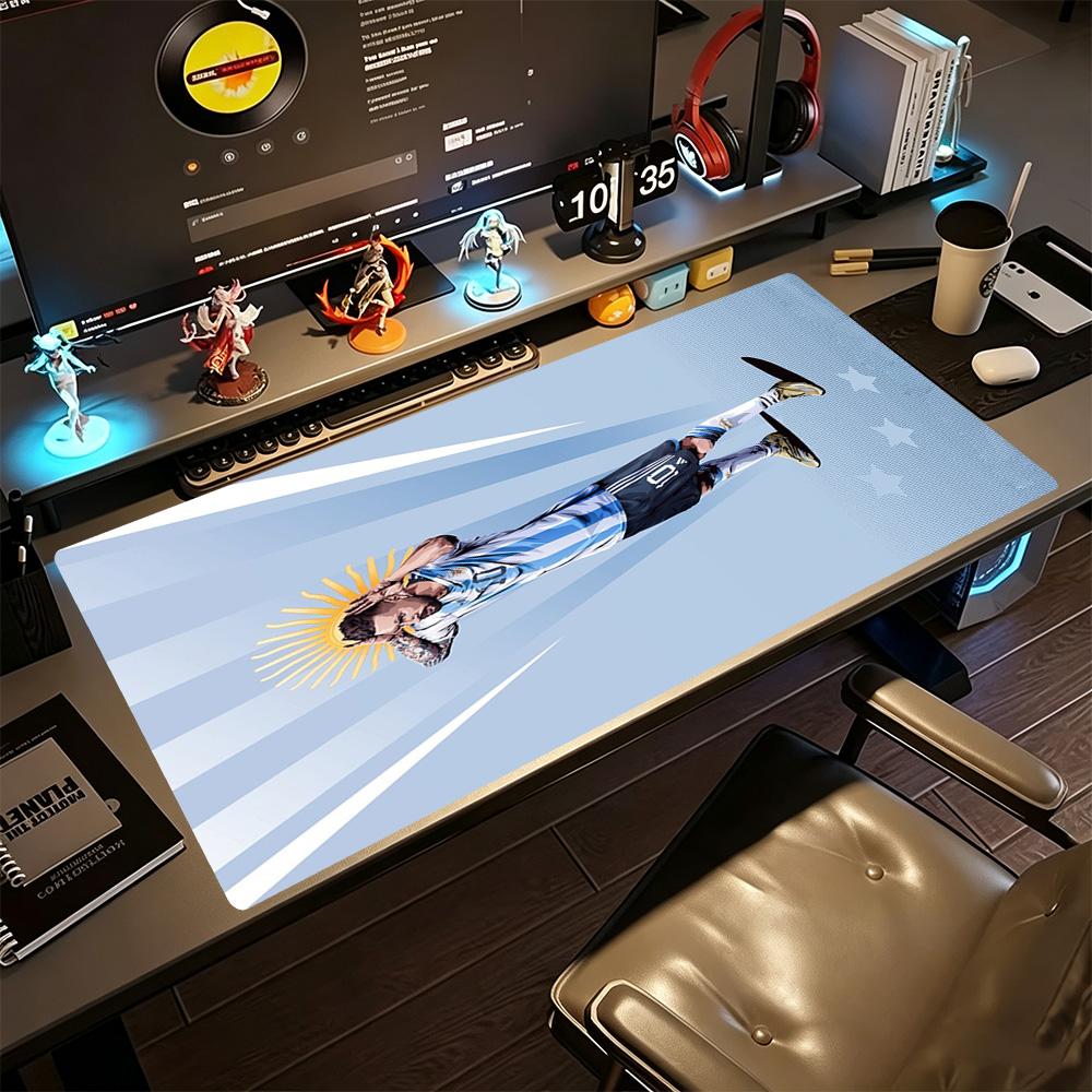 Football Messi Gaming Mouse Pad Office Mouse Mats Office Mouse Mats Non-Slip Rubber Bottom Perfect for Office Desktop Supplies School Home