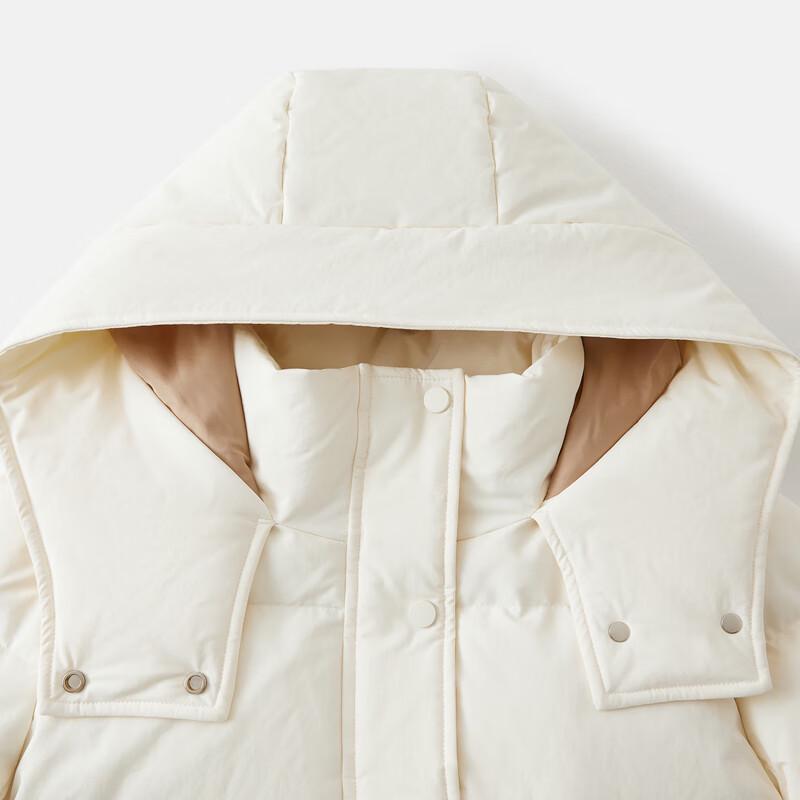 Qiushui Yiren Women's Long Hooded Down Jacket