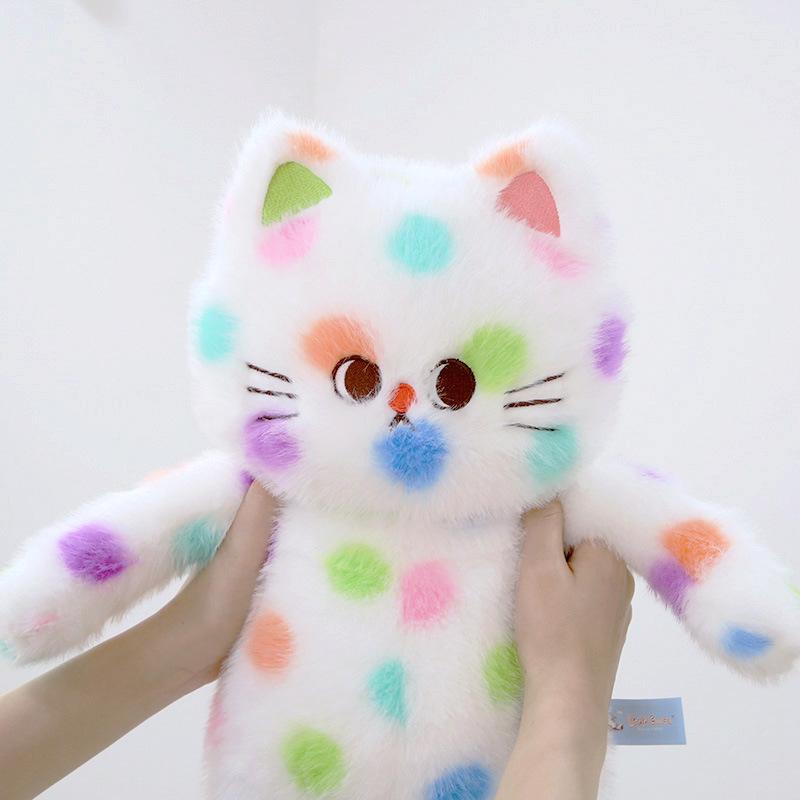New Polka Dot Cat Cute Pillow Cushion Sleeping Sweetheart Cat Plush Doll Sleeping with Doll To Give Your Girlfriend Gift