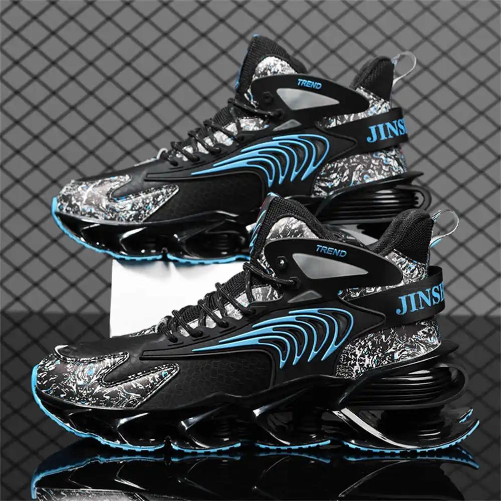 42-43 Demi-season Blue Boots High Top Shoes Mens Trainers Size 10 Sneakers Sport Training Bity Welcome Deal Novelties