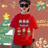 Children's LABUBUT Shirt Casual Loose Boy Round Neck Short Sleeved Cute Cartoon Pattern Clothing